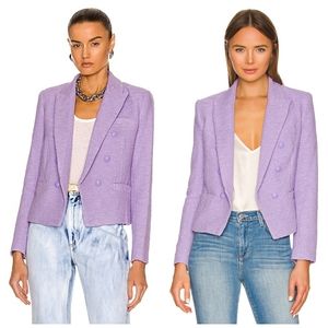 L'AGENCE Brooke Double Breasted Crop Blazer